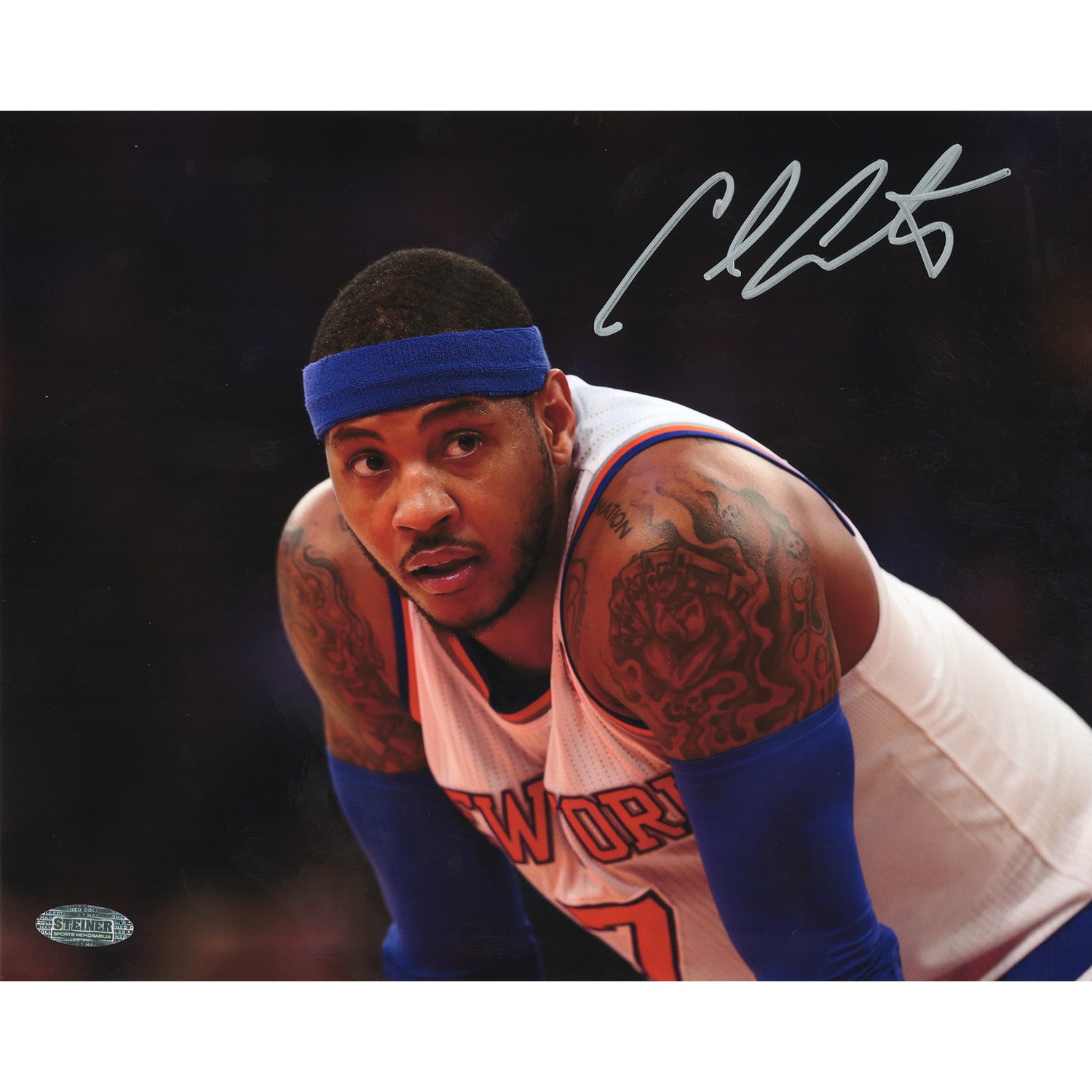 NBA Carmelo Anthony サイン入り写真 Carmelo Anthony Signed Basketball With Rare “stay Melo